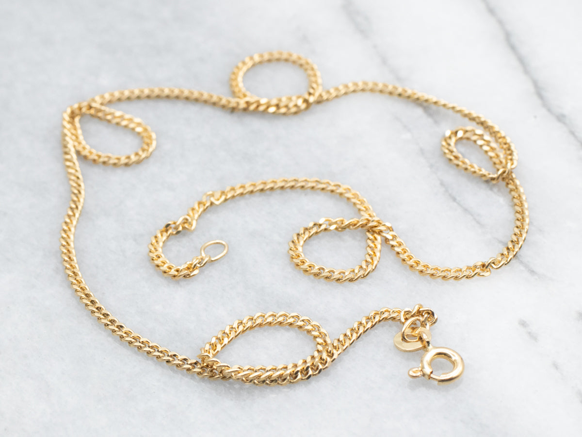 Cadena de eslabones con cierre de anillo de resorte