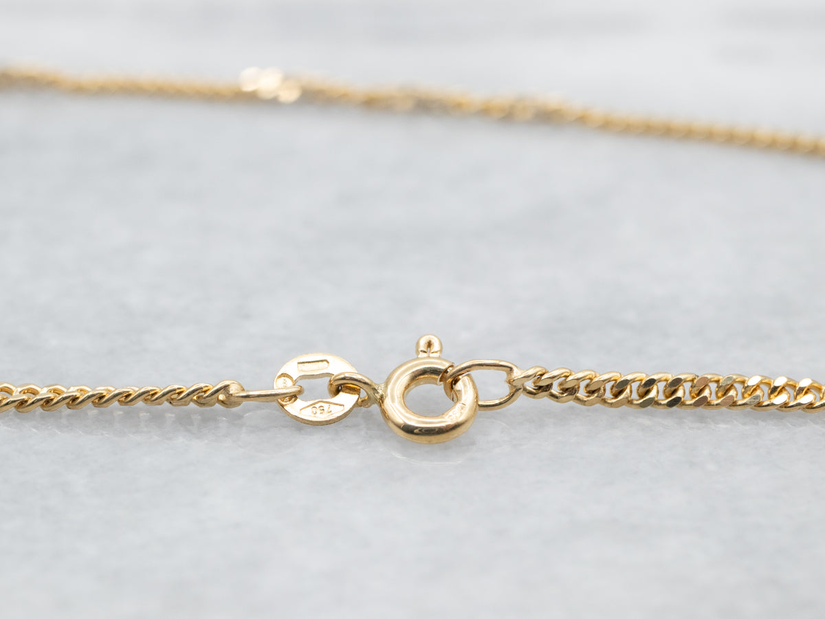 Cadena de eslabones con cierre de anillo de resorte