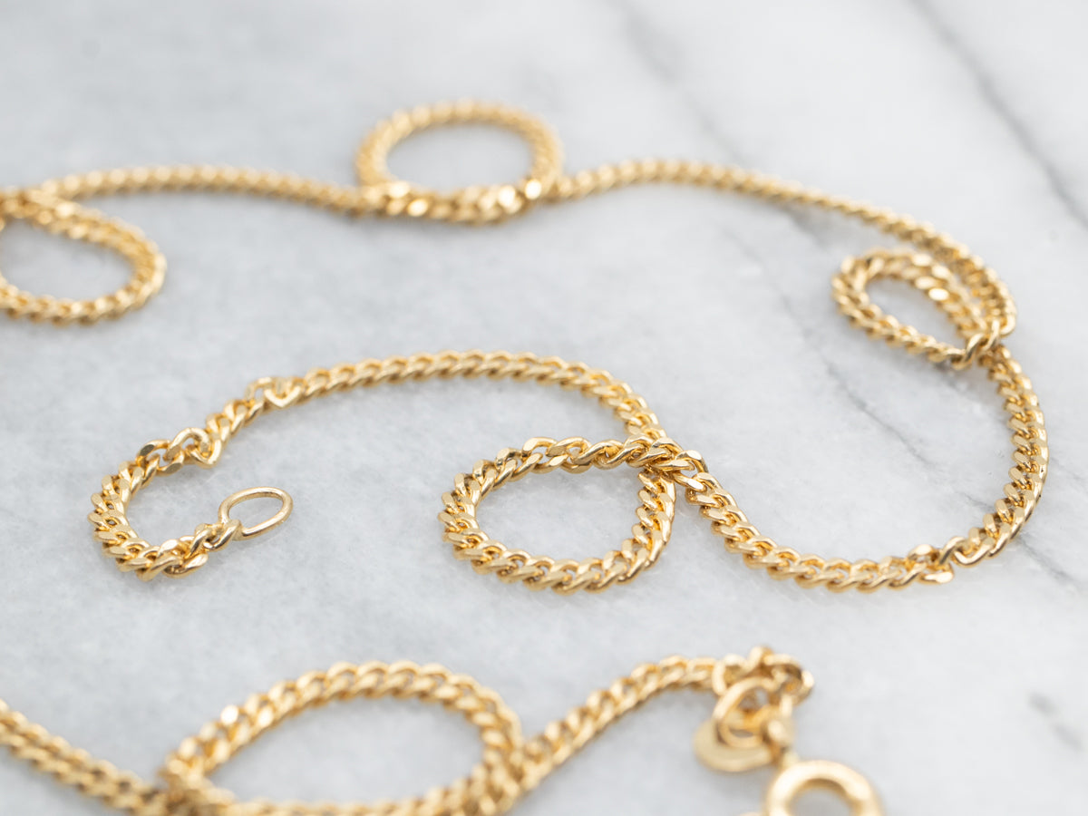 Cadena de eslabones con cierre de anillo de resorte