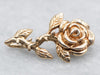 Sweet Gold Rose Pendant