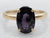 Vintage Purple Spinel Solitaire Ring