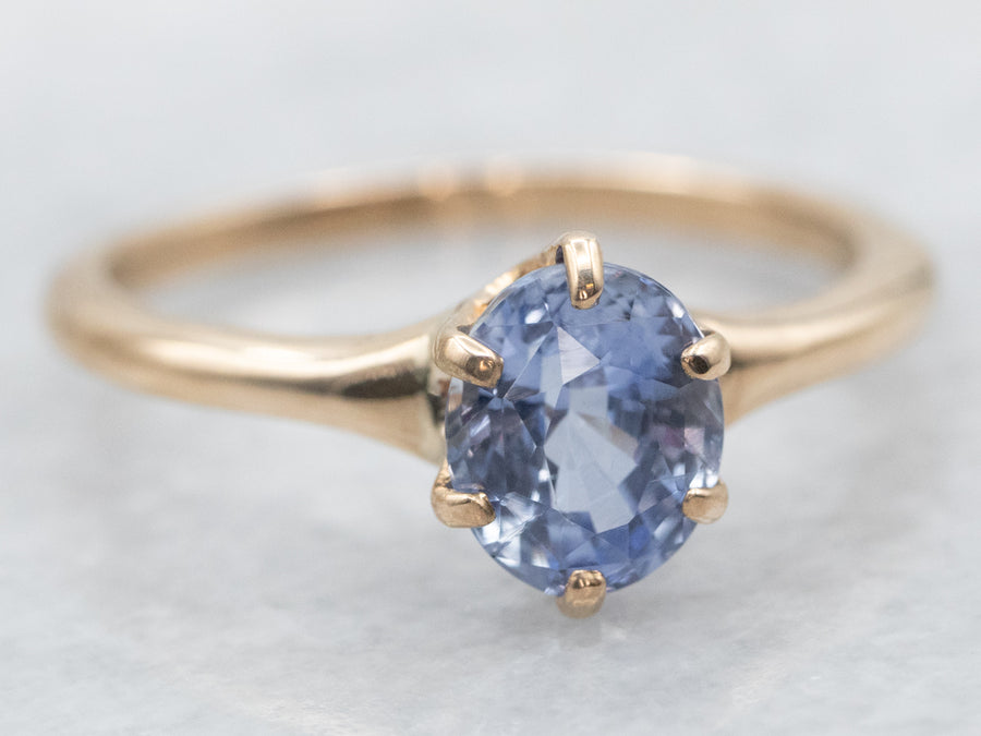 Victorian Sapphire Solitaire Ring