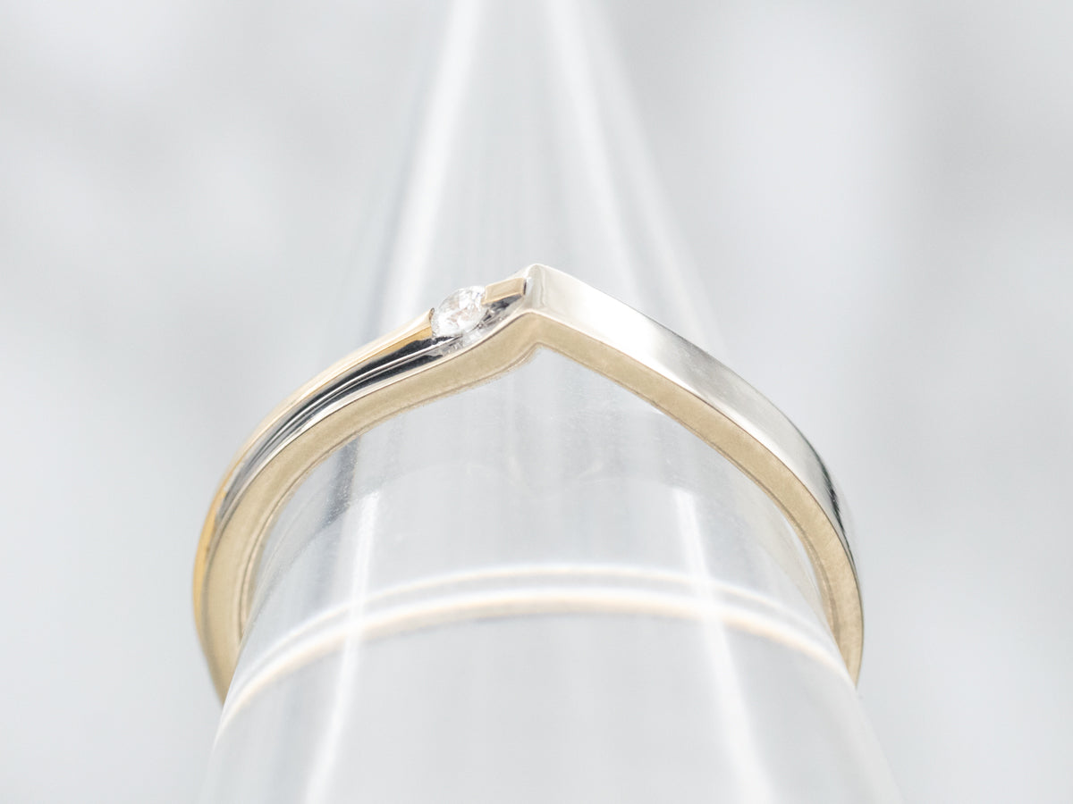 Two Tone Diamond Ring
