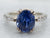 Fine Sapphire and Diamond Engagement Ring