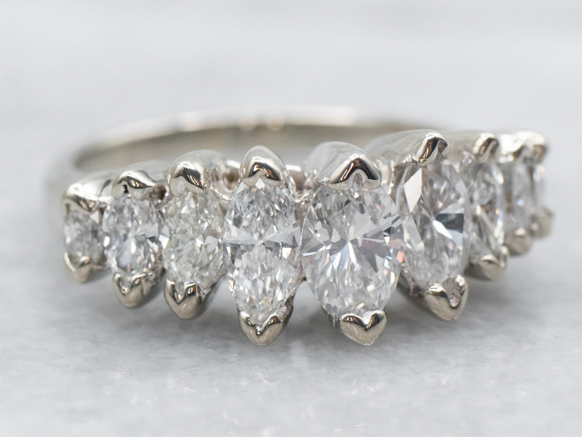 Marquise Cut Diamond Band