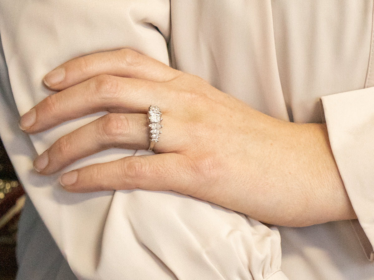 Marquise Cut Diamond Band