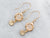 Floral Diamond Cluster Drop Earrings