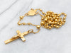Antique Gold Rosary Beads