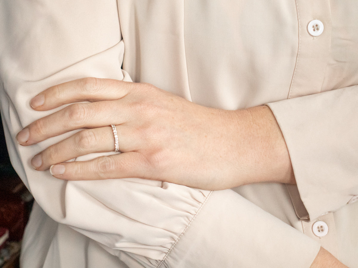 White Gold Diamond Eternity Wedding Band