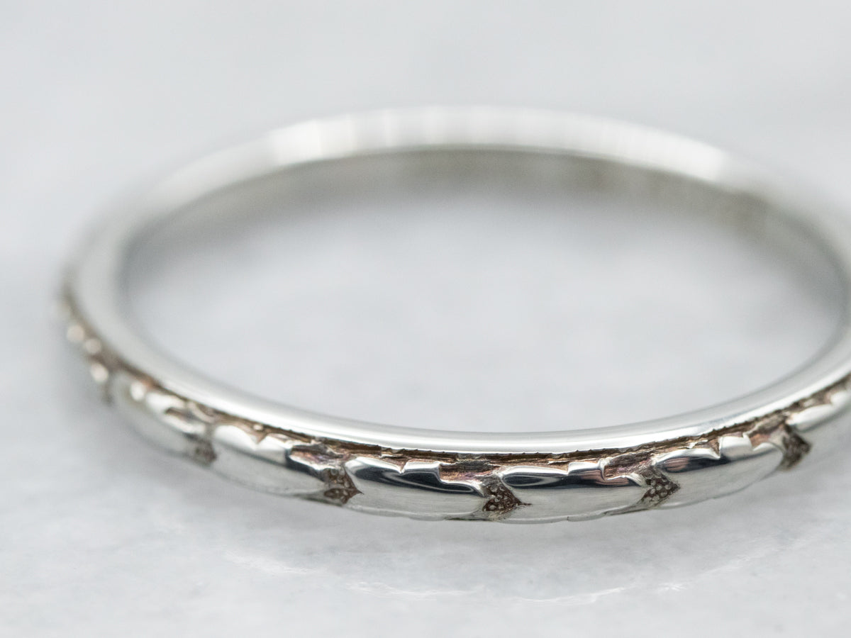 Antique Orange Blossom Patterned Band