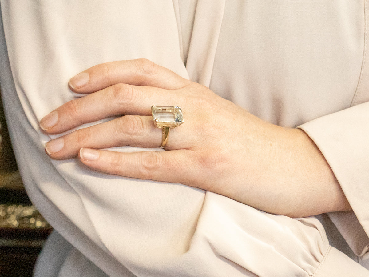Stunning Aquamarine Cocktail Ring