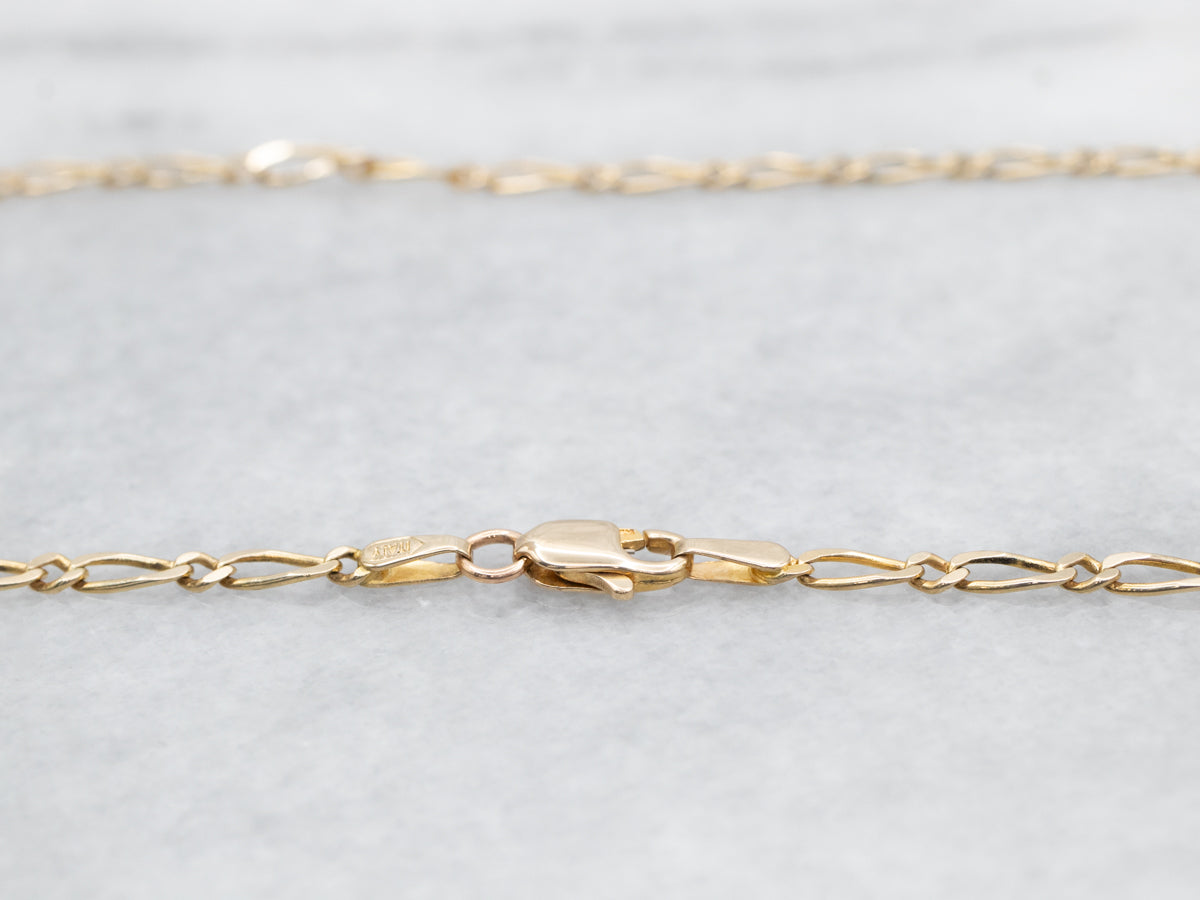 Elongated Curb Chain with Lobster Clasp