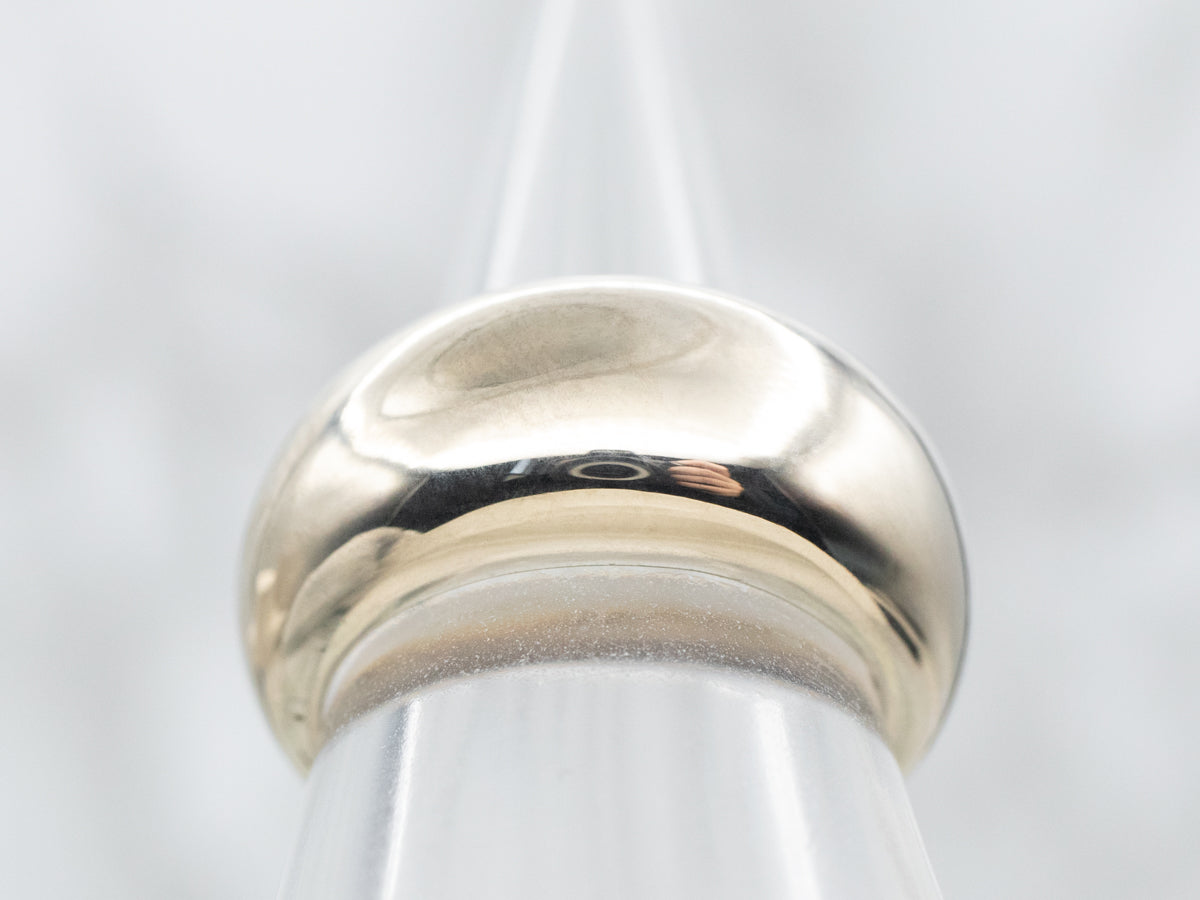 Bold 18-Karat Gold Domed Band
