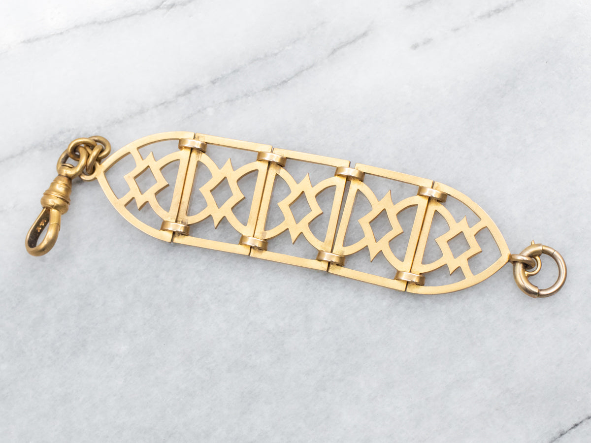 Antique Gold Watch Fob or Extender