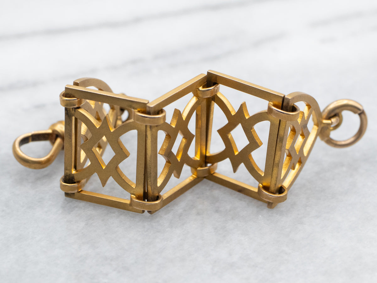 Antique Gold Watch Fob or Extender