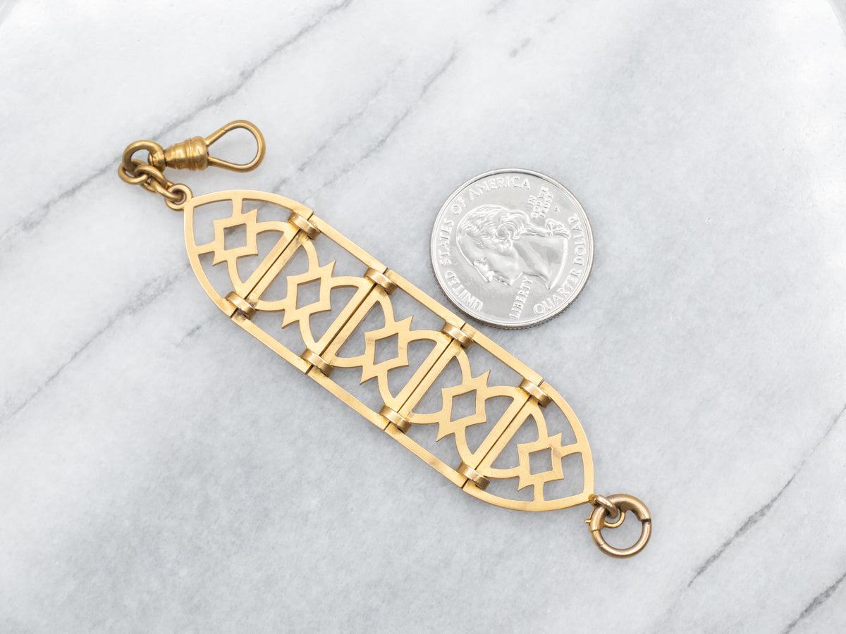 Antique Gold Watch Fob or Extender