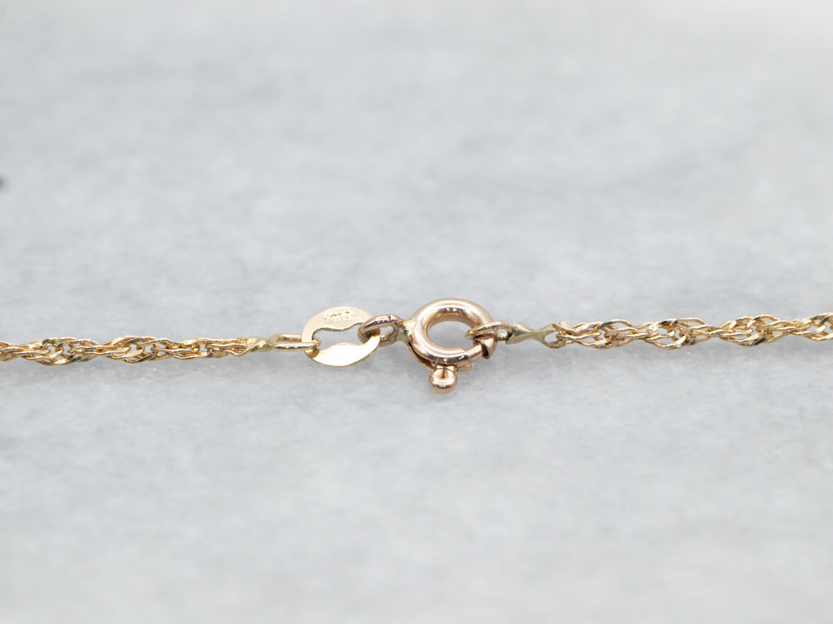 Yellow Gold Singapore Twist Chain