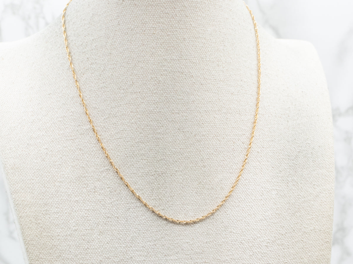 Yellow Gold Singapore Twist Chain