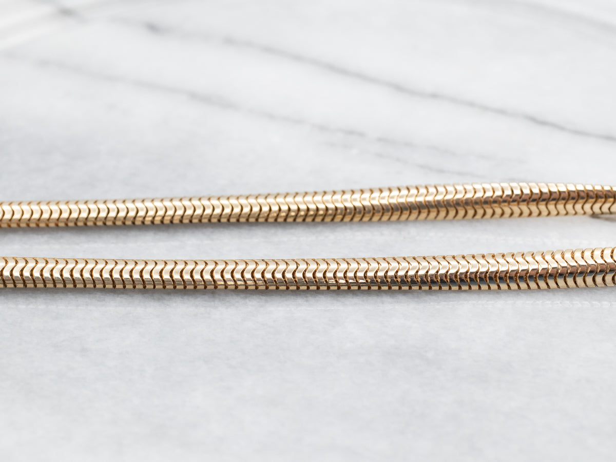 Heavy Gold Snake Chain with Box Clasp