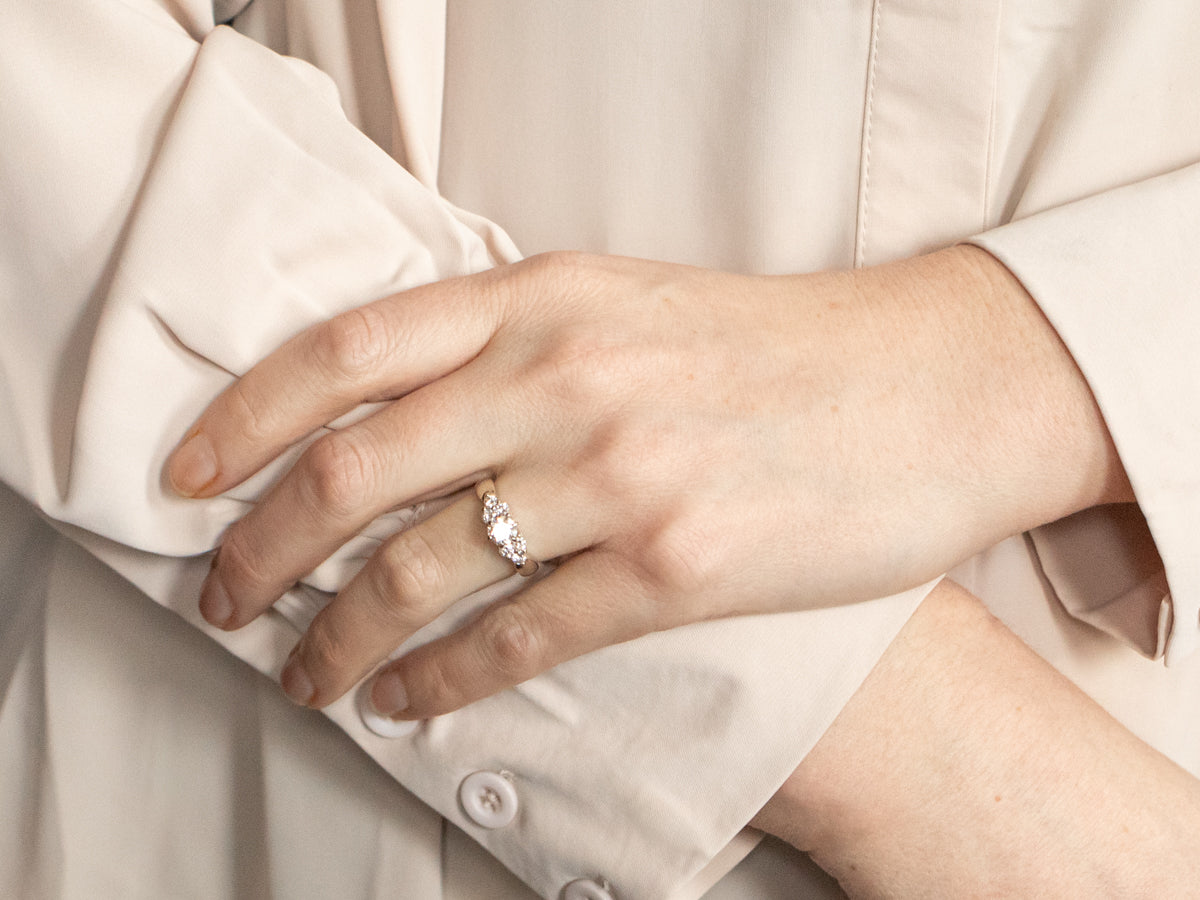 Modern Brilliant Diamond Engagement Ring