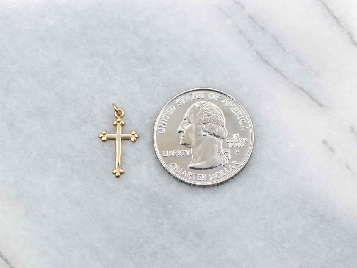 Yellow Gold Small Cross Pendant