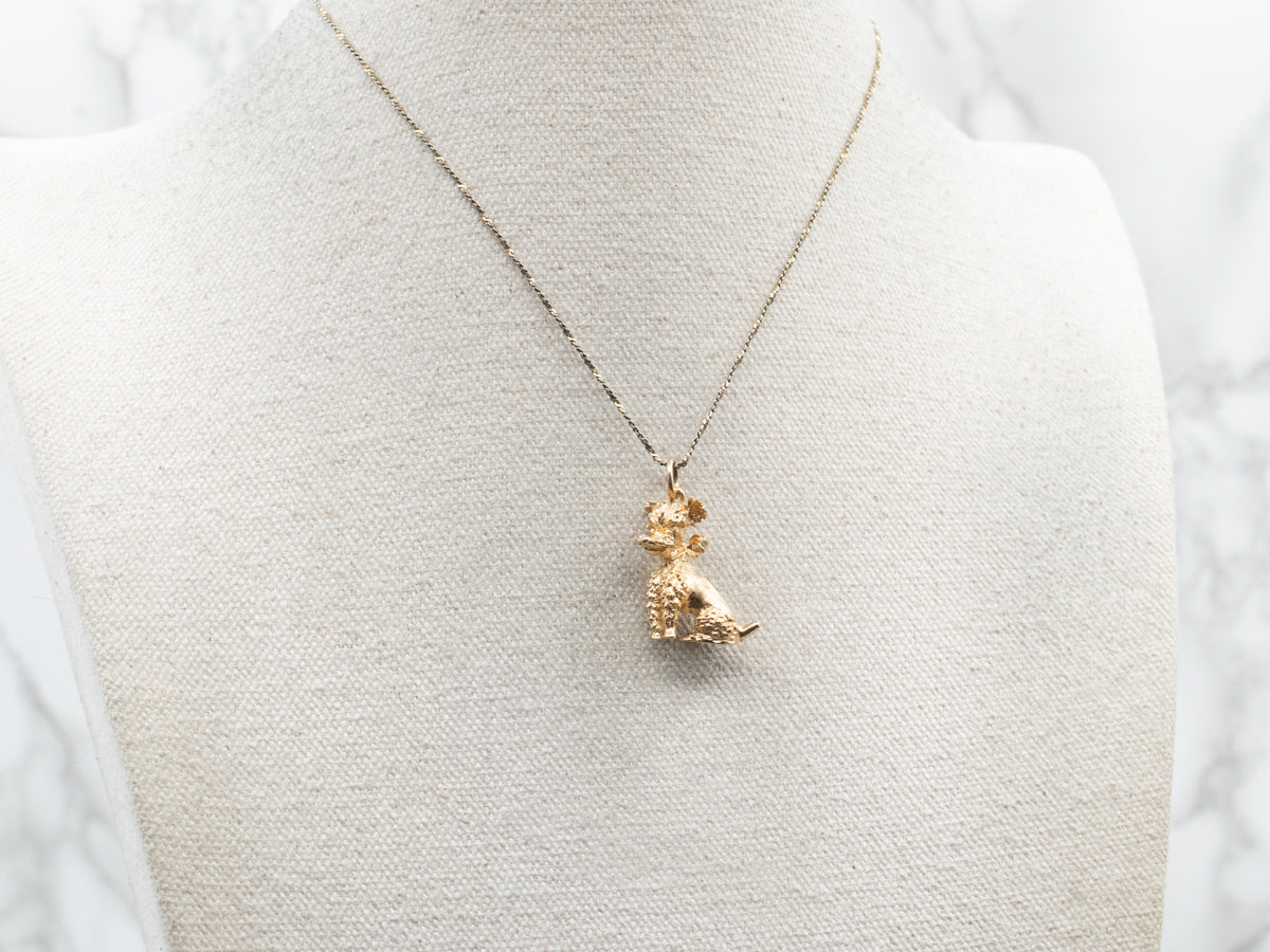 Good Pup, Sitting Dog Charm Pendant