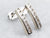 Sleek Channel Set Diamond Bar Drop Earrings