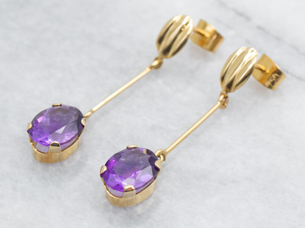 Amethyst Drop Earrings