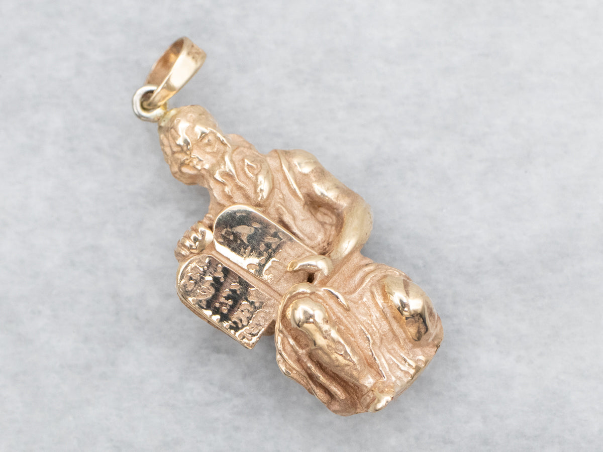 Moses 10 Commandments Religious Charm