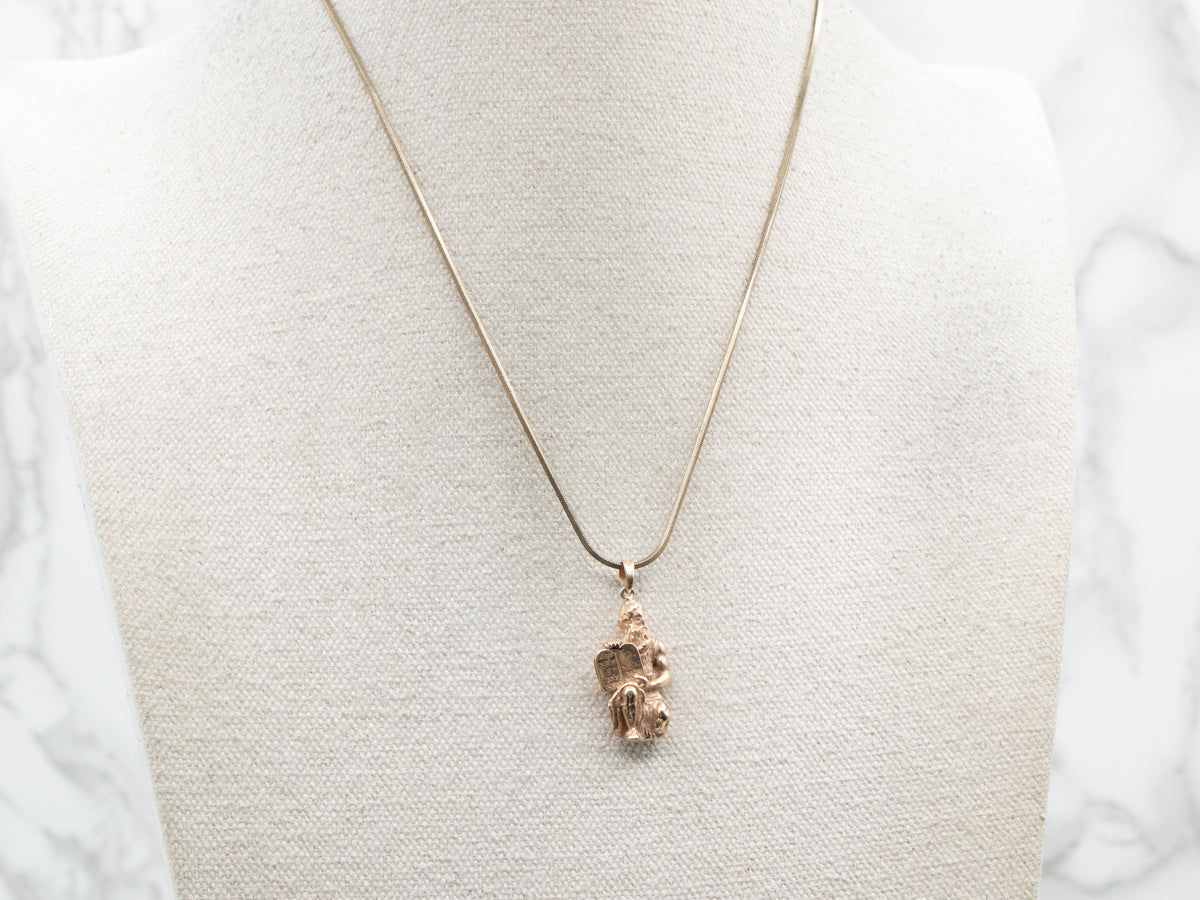 Moses 10 Commandments Religious Charm