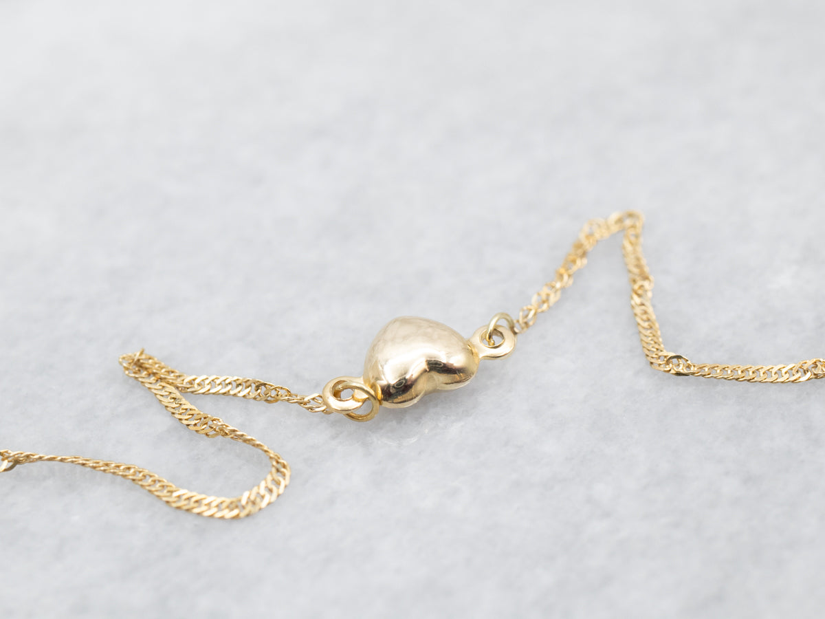 Georgini Sweetheart Heart Chain Bracelet - Gold main image 1