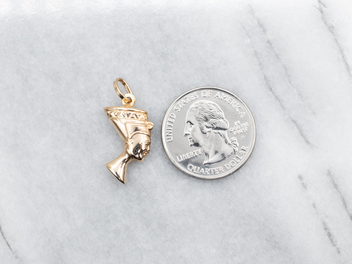 Yellow Gold Nefertiti Pendant Yellow Gold Nefertiti Pendant