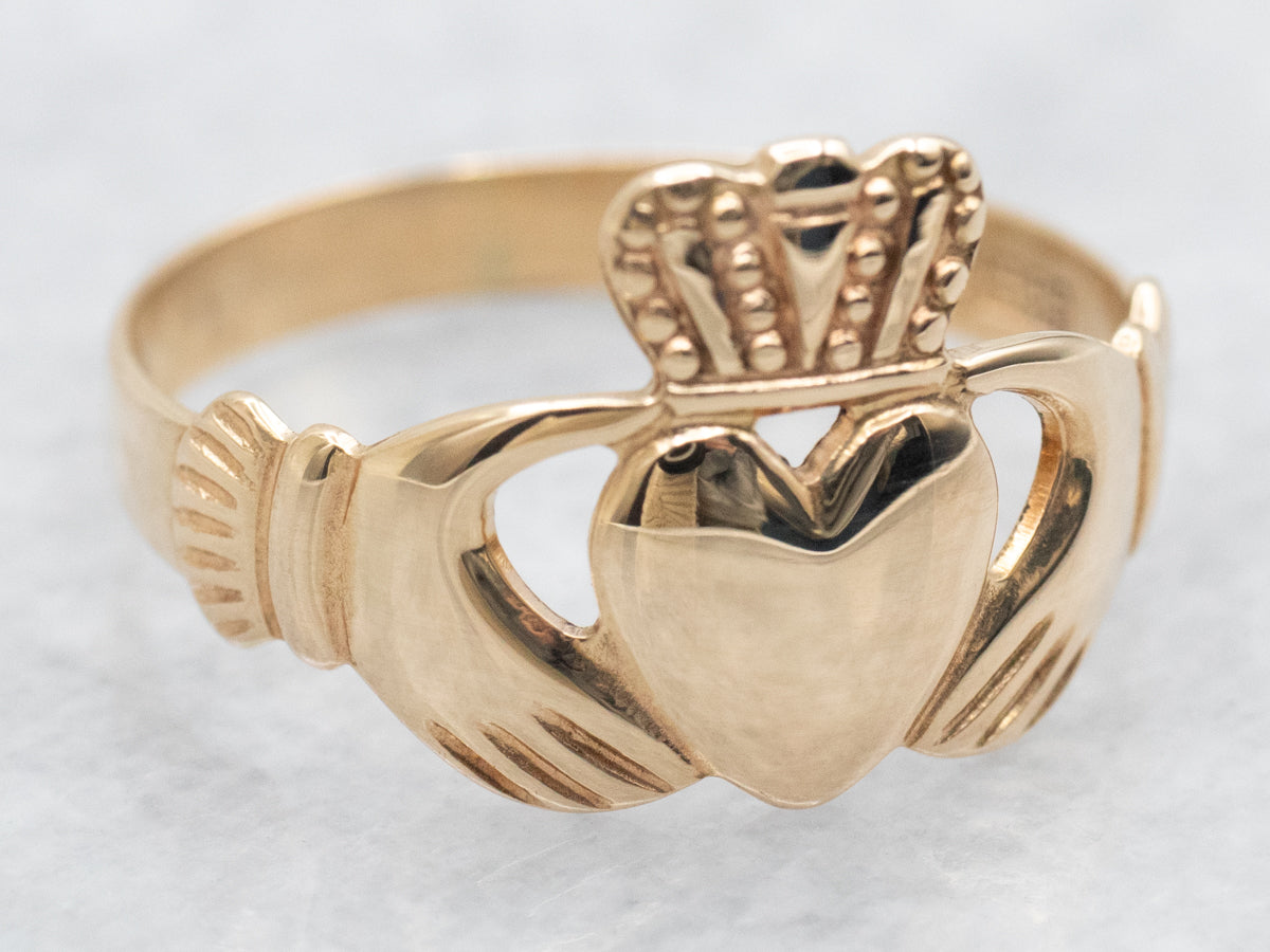 Yellow Gold Claddagh Ring