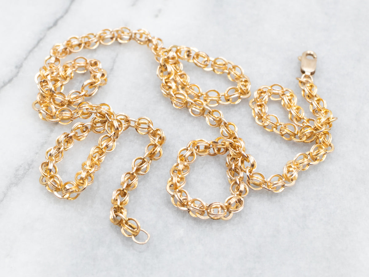 Cadena de Esferas Caladas con Cierre Mosquetón