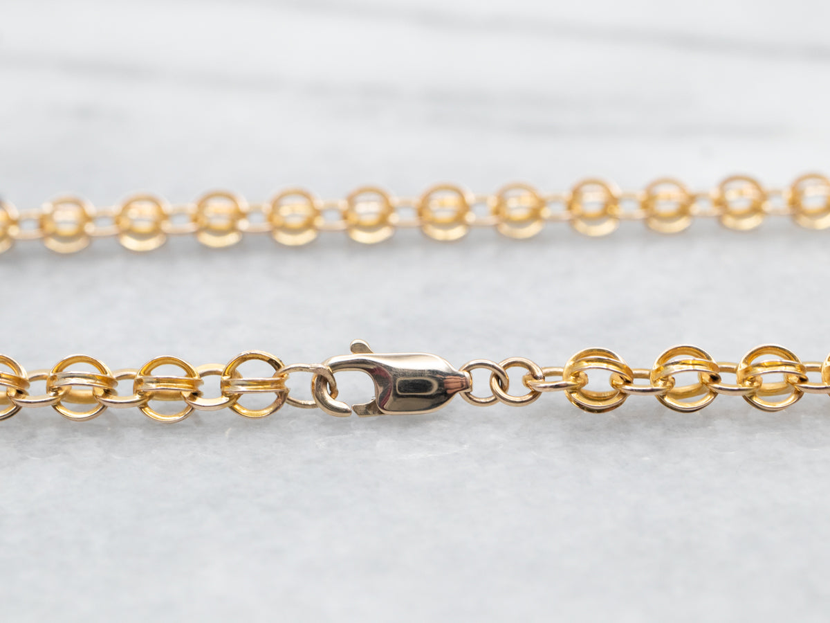 Cadena de Esferas Caladas con Cierre Mosquetón