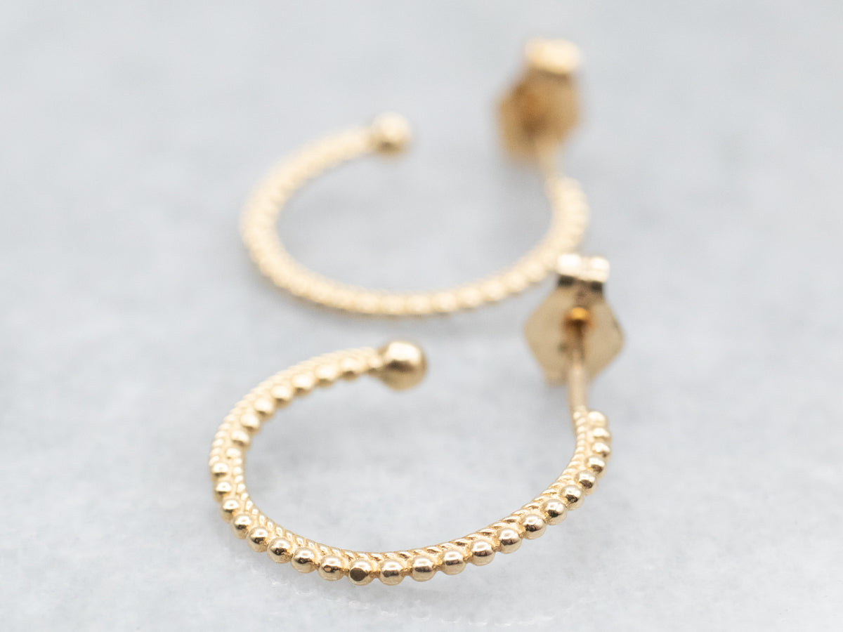 Beaded Hoop Earrings