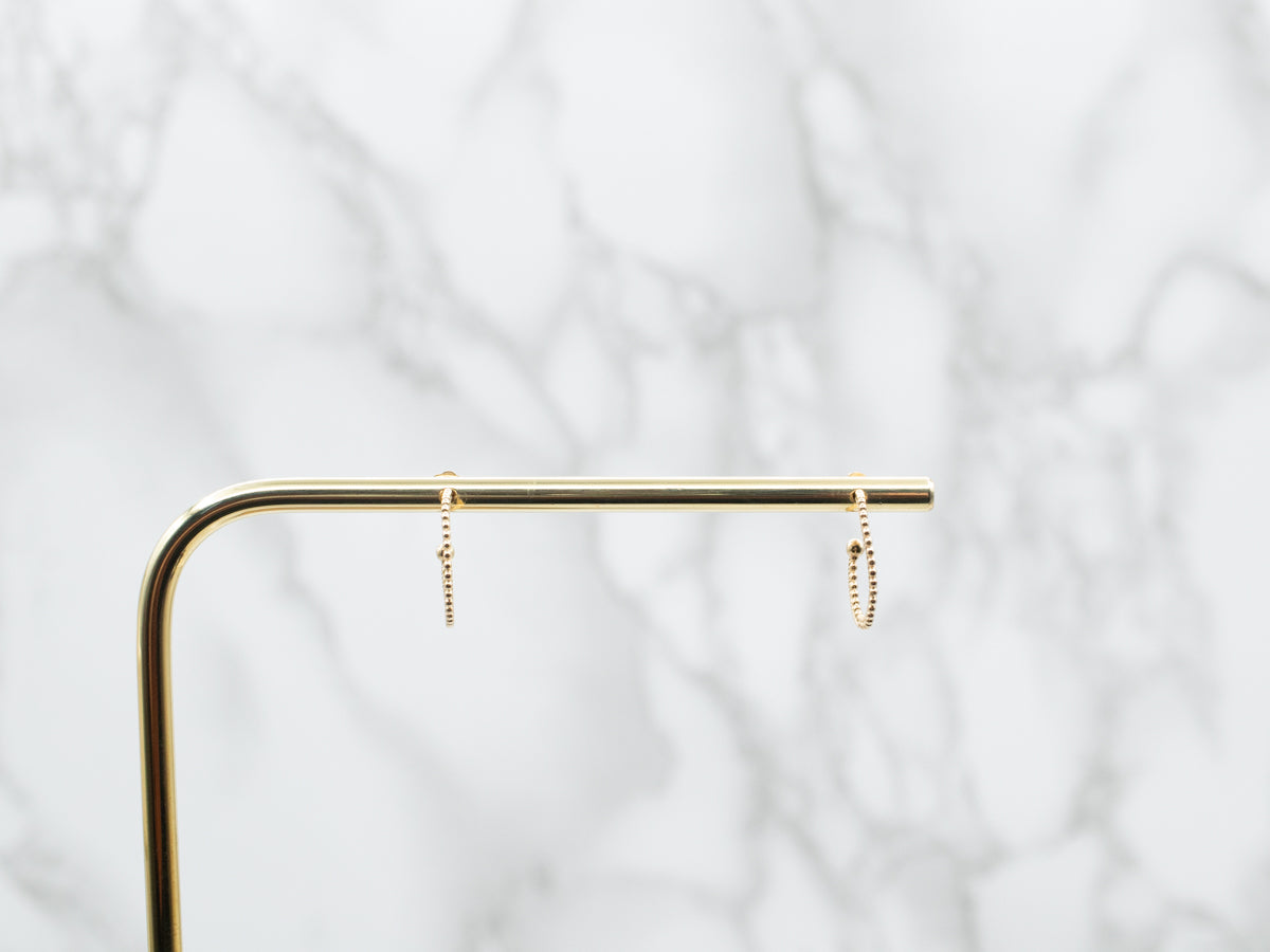 Beaded Hoop Earrings
