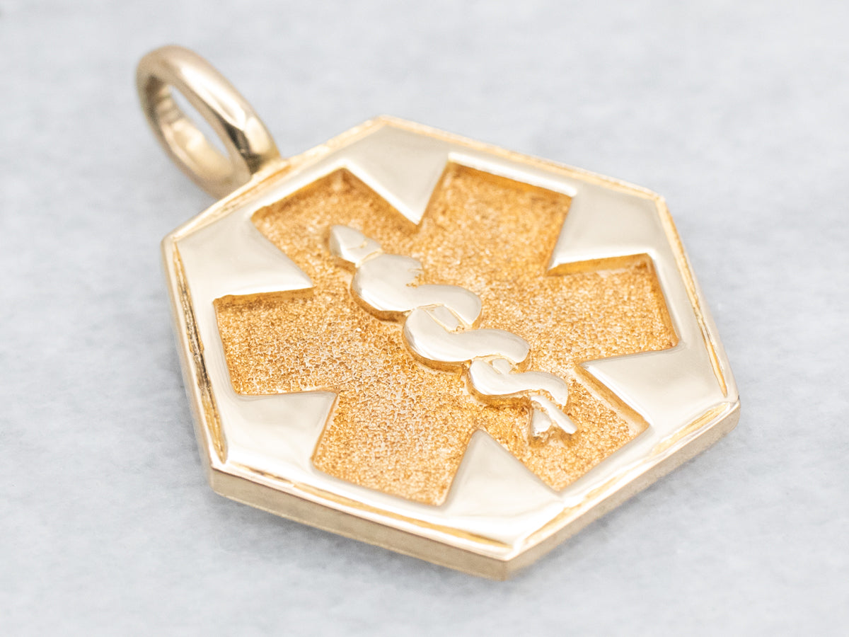 Gold Medical Pendant