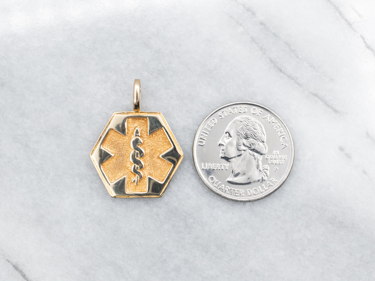 Gold Medical Pendant