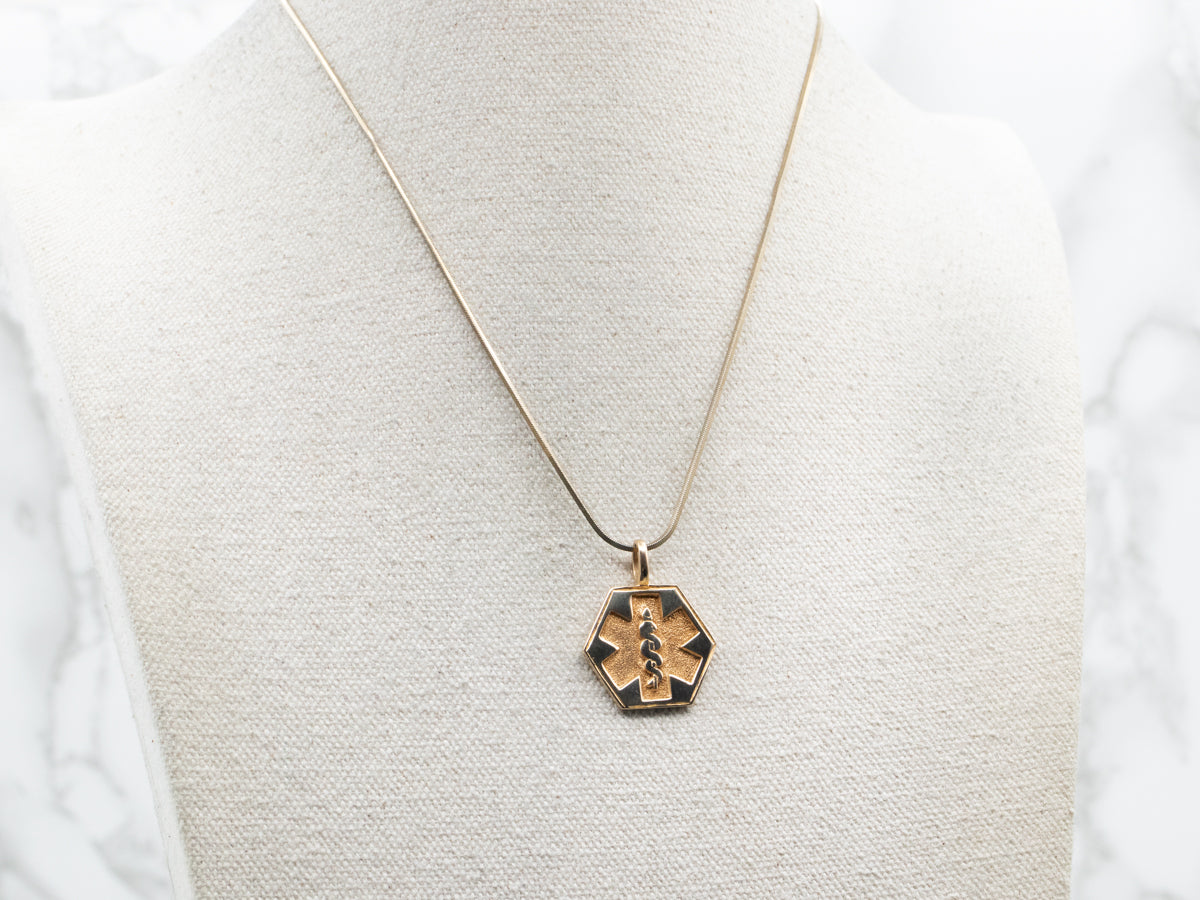Gold Medical Pendant