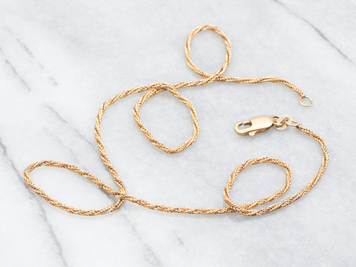 Woven Chain with Lobster Clasp