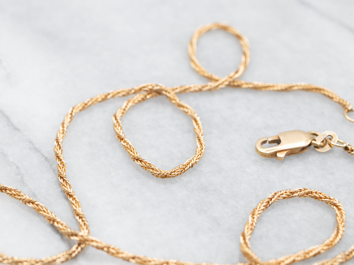 Woven Chain with Lobster Clasp