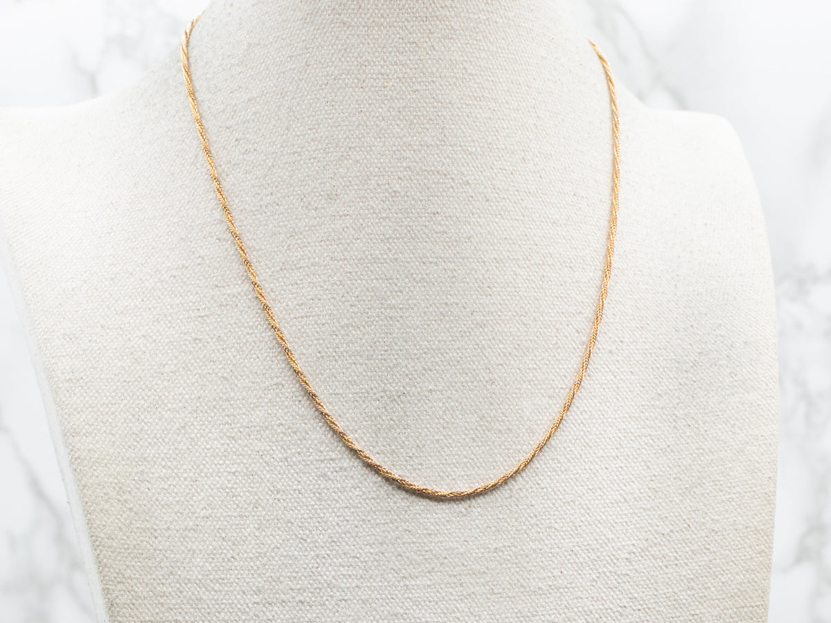 Woven Chain with Lobster Clasp