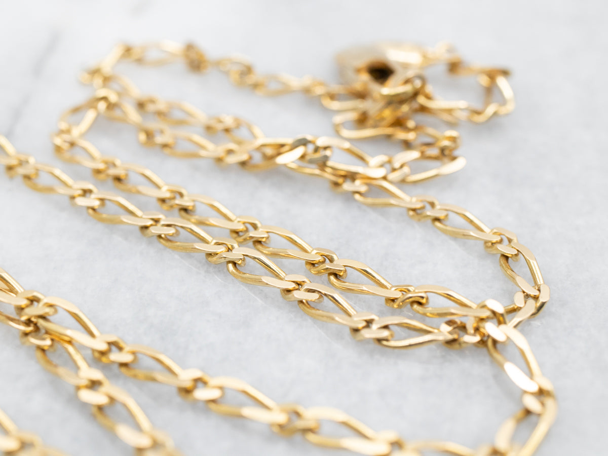 Figaro Chain with Lobster Clasp