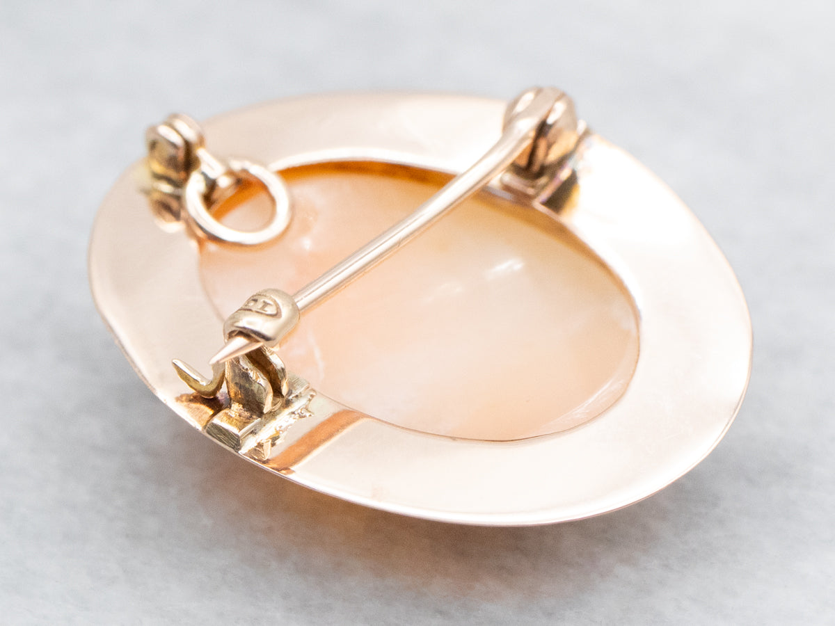 Vintage Gold Cameo Brooch or Pendant