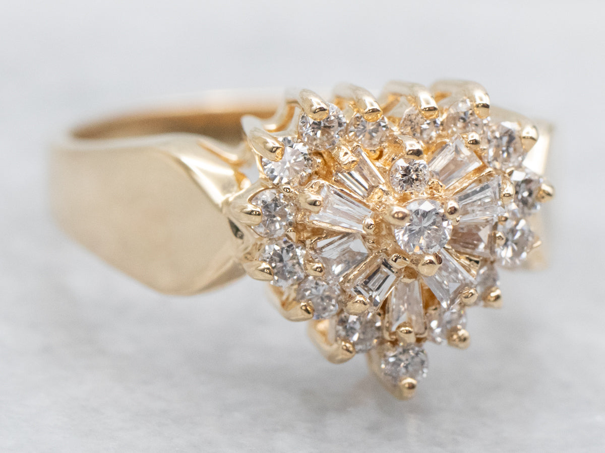 Diamond Heart Shaped Ring