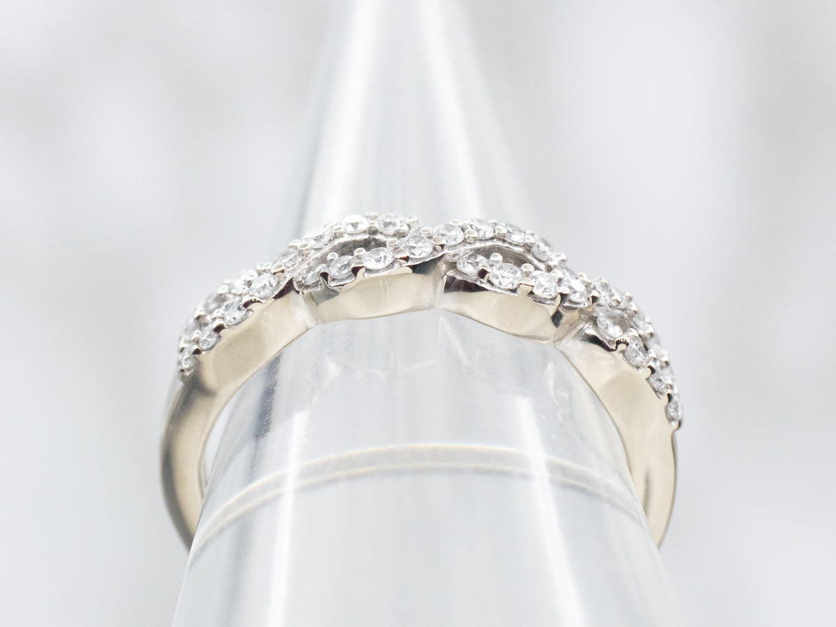 Twisting Gold Diamod Band