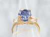High-End Sapphire and Diamond Engagement Ring
