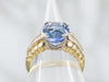 Modern Sapphire and Diamond Anniversary Ring