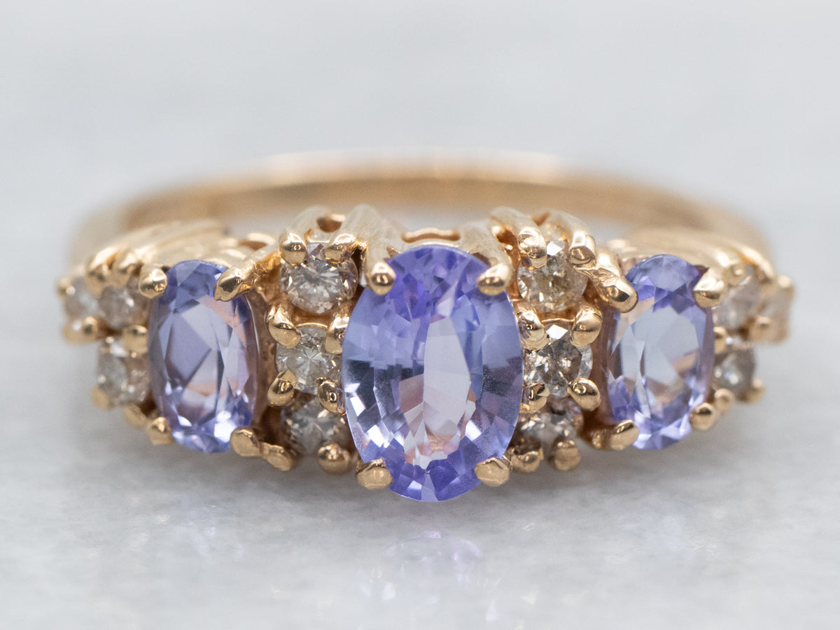 Tanzanite and Diamond Ring
